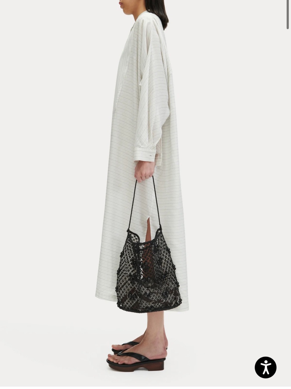 Rachel Comey Black Crochet Shoulder Bag - Picture 2 of 6